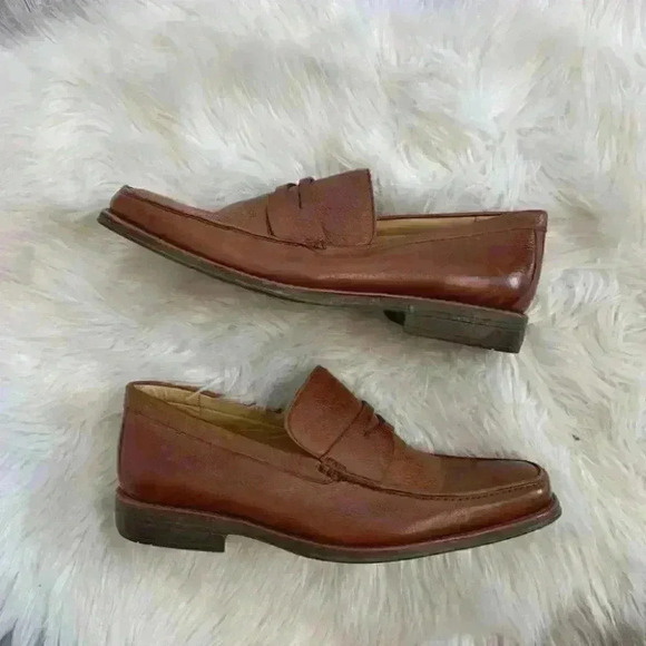 Sandro moscoloni pebbled leather penny loafers 13 main image 5